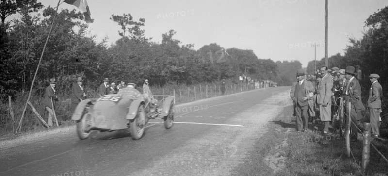 Bugatti Grand Prix-bodied 2 seater, Boulogne Motor Week, east of La Capelle, France, 1928. Artist: Bill Brunell.