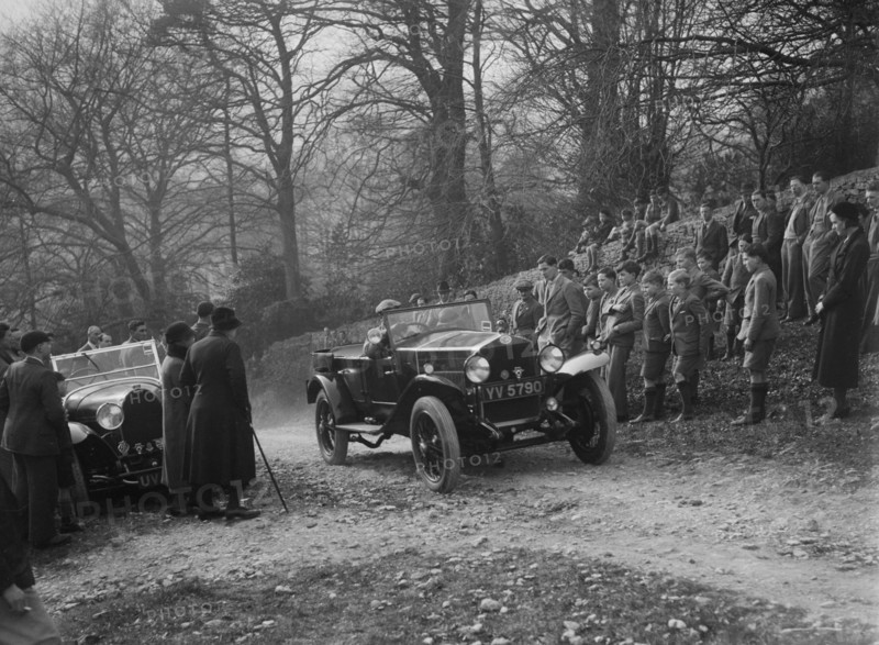OM open 4-seat tourer, Bugatti Owners Club Trial, Nailsworth Ladder, Gloucestershire, 1932. Artist: Bill Brunell.