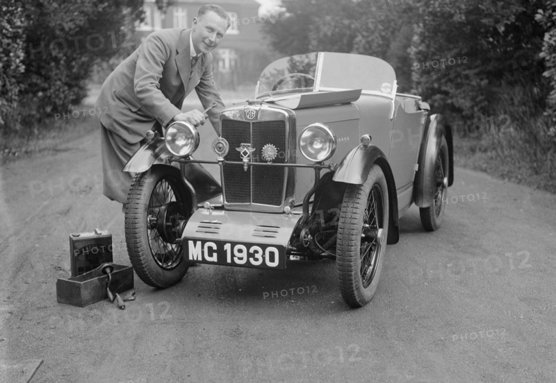 MG M type of C Robinson, c1929. Artist: Bill Brunell.