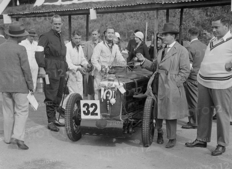 MG C type of Goldie Gardner at the RAC TT Race, Ards Circuit, Belfast, 1932. Artist: Bill Brunell.