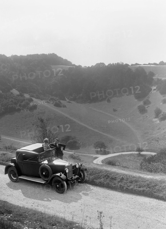 Kitty Brunell's Talbot 14/45, Box Hill, Surrey, c1930 Artist: Bill Brunell.