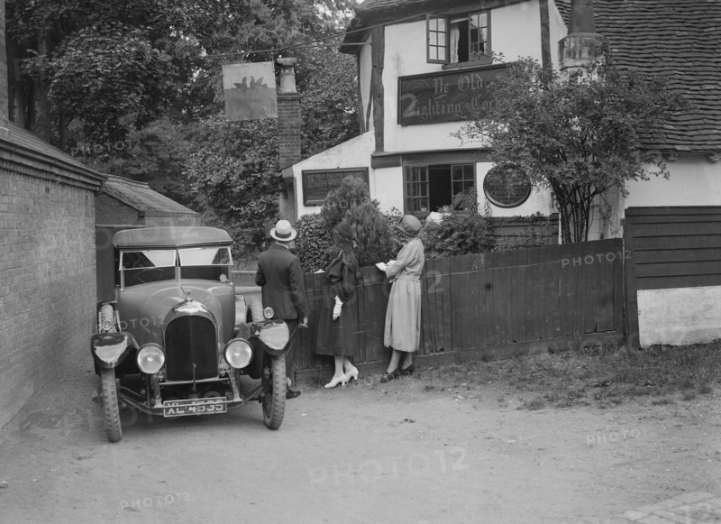 Bentley 4-seater tourer, St Albans, Hertfordshire, c1920s. Artist: Bill Brunell.