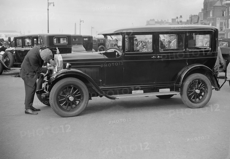 Willys-Knight car at the Southport Rally, 1928. Artist: Bill Brunell.
