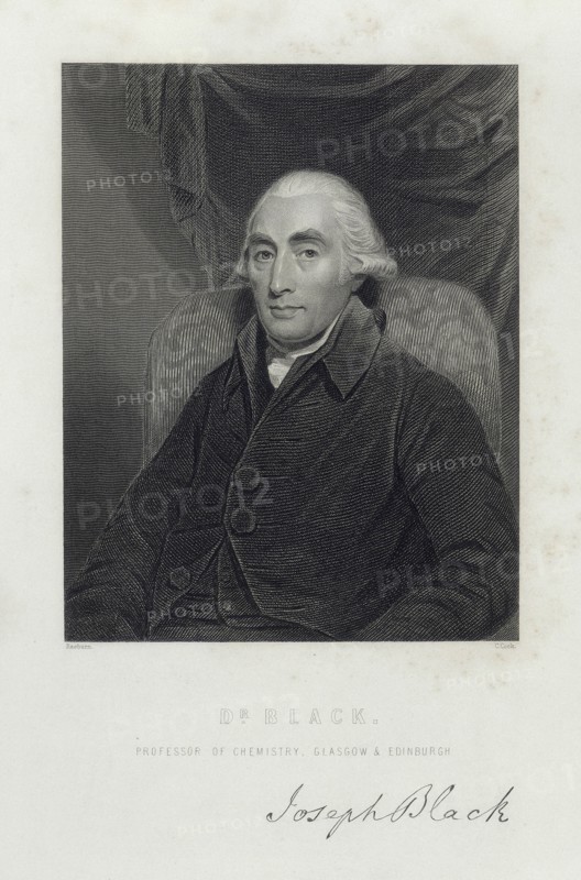 Joseph Black, Scottish chemist, c1780s. Artist: C Cooke
