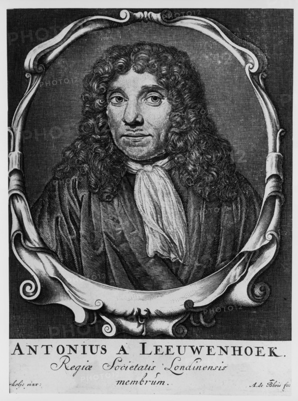 Antoni van Leeuwenhoek, Dutch pioneer of microscopy, c1660. Artist: Abraham de Blois