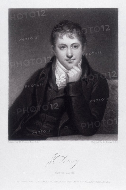 Sir Humphrey Davy, English chemist, 1803. Artist: C Turner