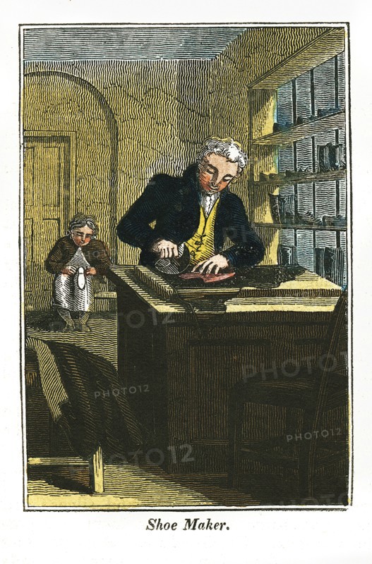 'Shoe Maker', 1823. Artist: Unknown