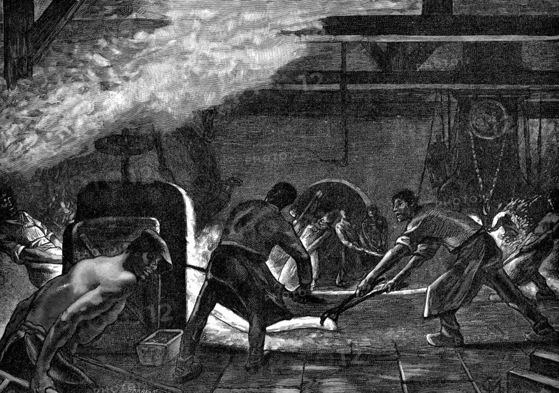 Rolling mills, Saint-Jacques works, Chatillon-Commentry Company, France, 1894. Artist: Unknown
