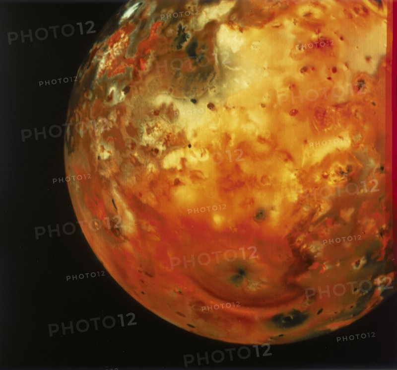 Nearly full view of Io, one of the moons of Jupiter, 1979. Artist: Unknown