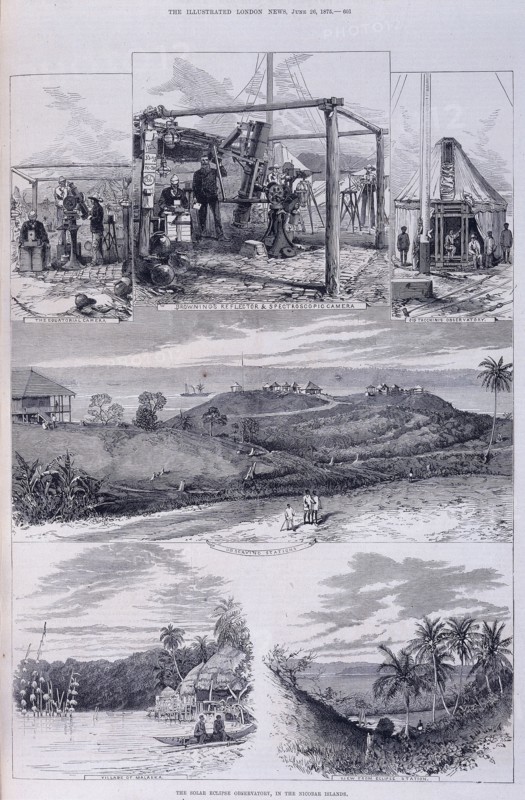 Solar Eclipse Observatory, Nicobar Islands, c1875. Artist: Unknown