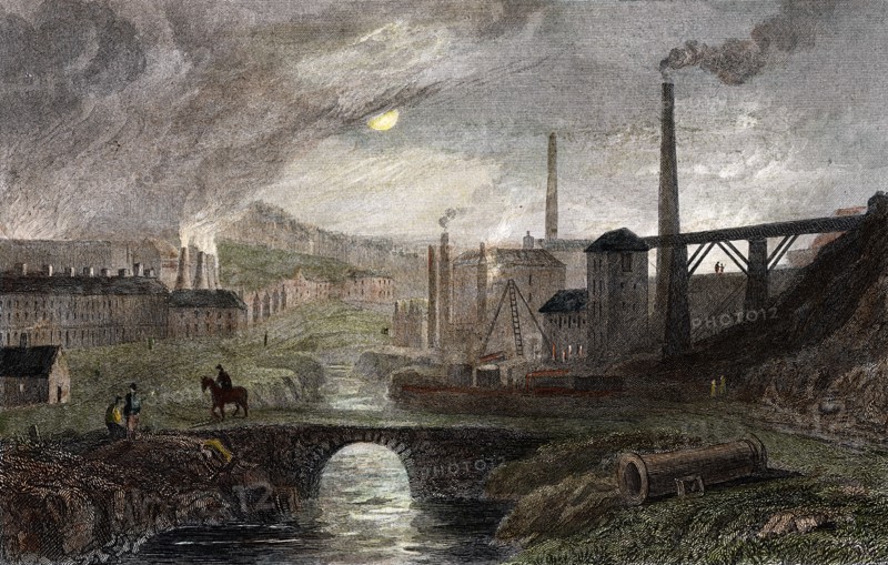 Nant-y-Glow Iron Works, Monmouthshire, Wales, c1780, (c1830). Artist: Unknown