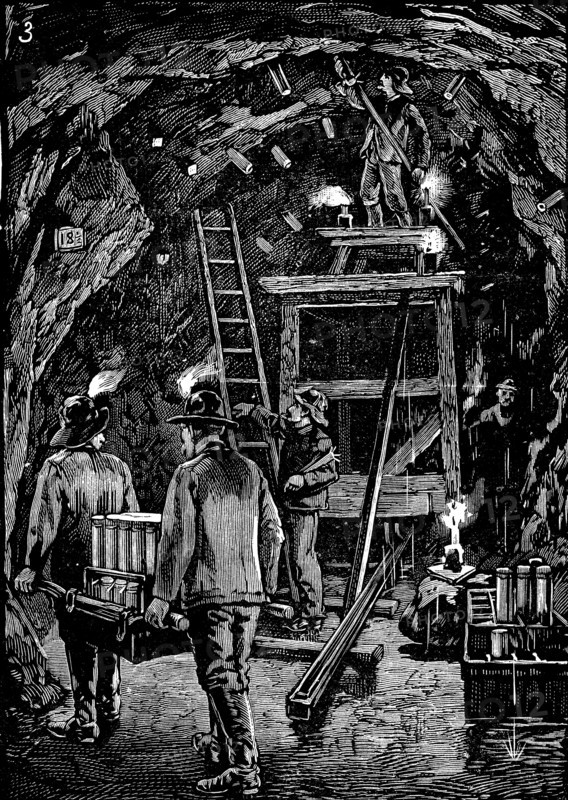 Blowing up Flood Rock, 1885. Artist: Anon