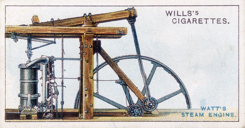 Steam engine by James Watt, 1915. Artist: Anon