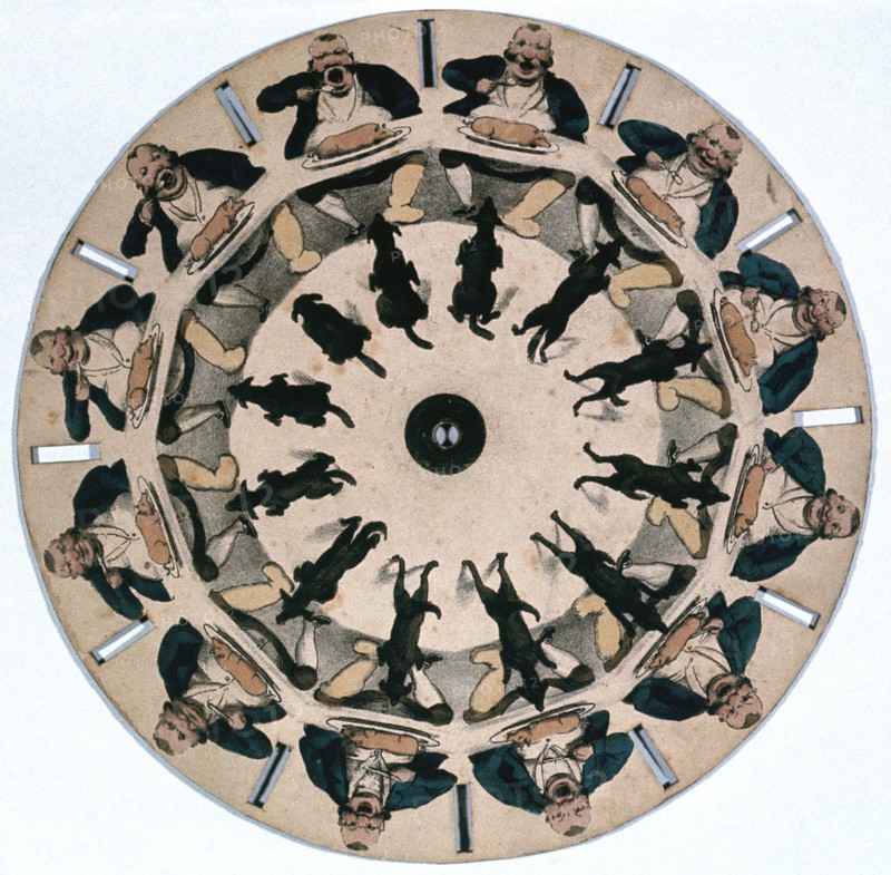 Fantascope disc, 1833.  Artist: Thomas Mann Baynes