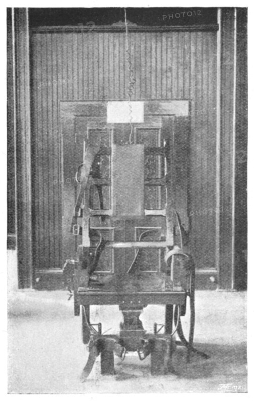 Electric chair, 1898. Artist: Unknown