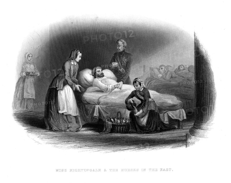 'Miss Nightingale and the Military in the East', c1860. Artist: Unknown