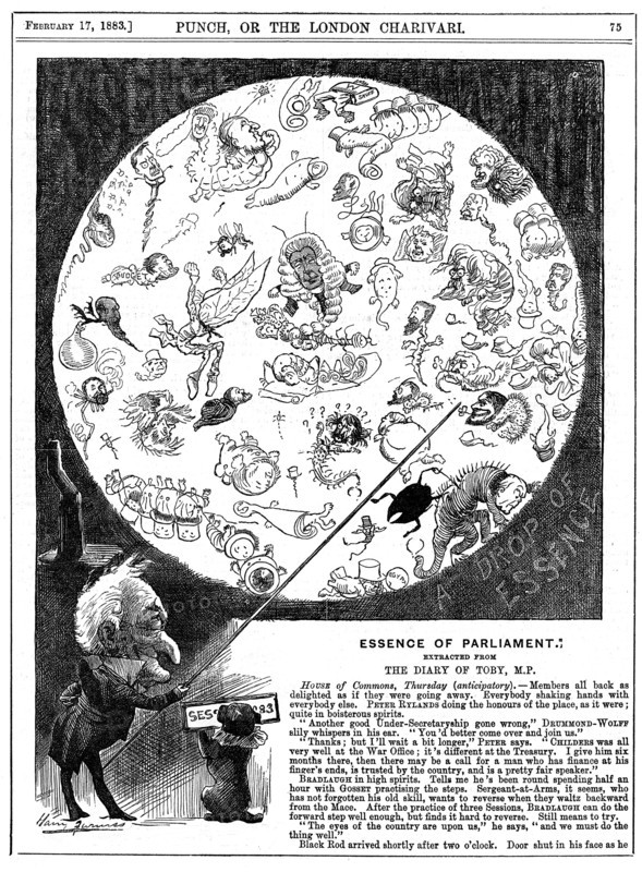 'Essence of Parliament', 1883. Artist: Harry Furniss