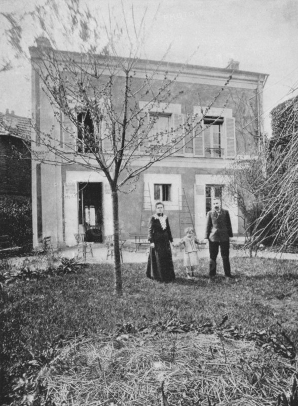Marie (1867-1934) and Pierre (1859-1906) Curie. Artist: Unknown