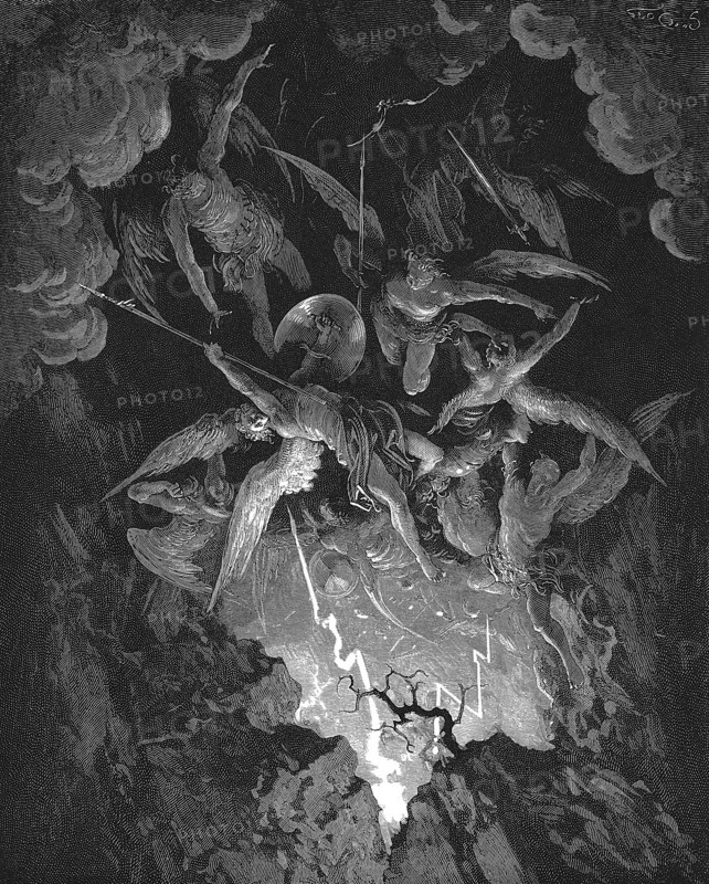 Illustration from John Milton's Paradise Lost, 1866. Artist: Gustave Doré