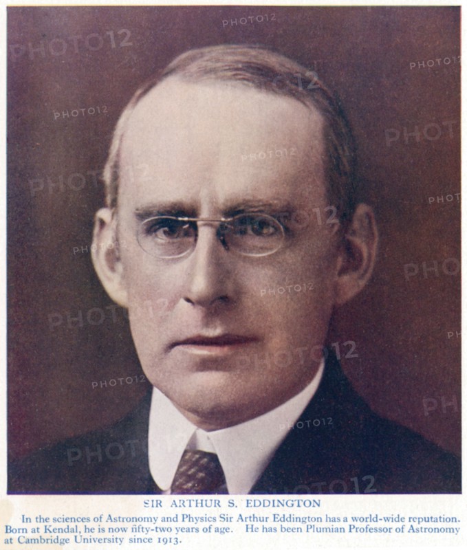 Arthur Stanley Eddington (1882-1944), British astronomer and physicist, c1934. Artist: Unknown
