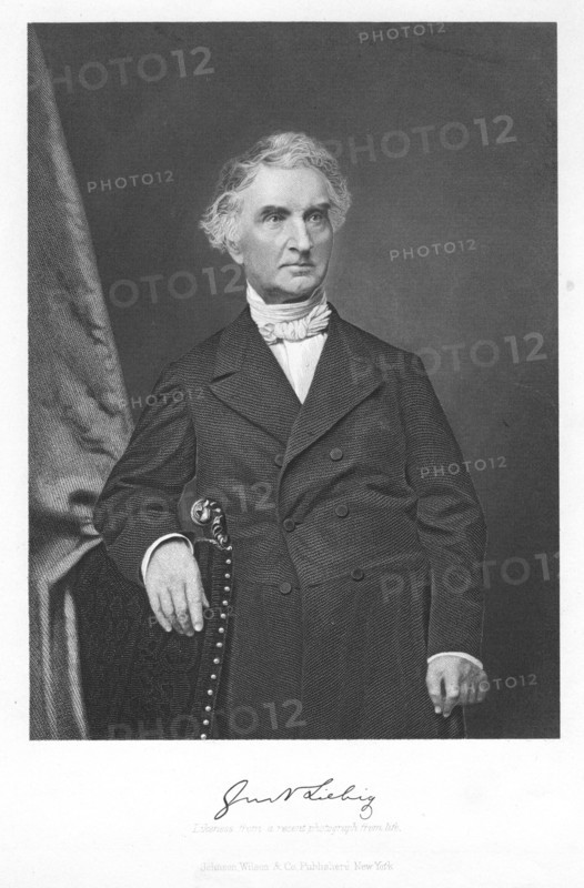 Justus von Liebig, 19th century German chemist. Artist: Unknown
