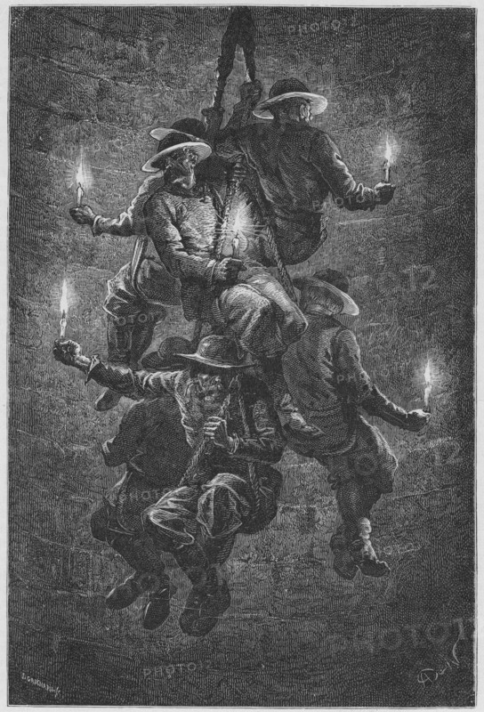 Mining for rock salt, c1890. Artist: Unknown
