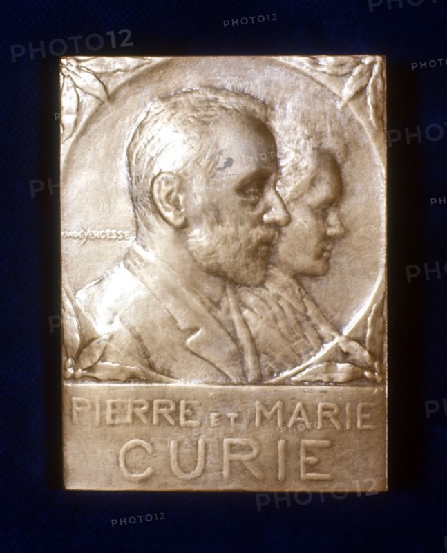 Pierre and Marie Curie, French physicists. Artist: Unknown