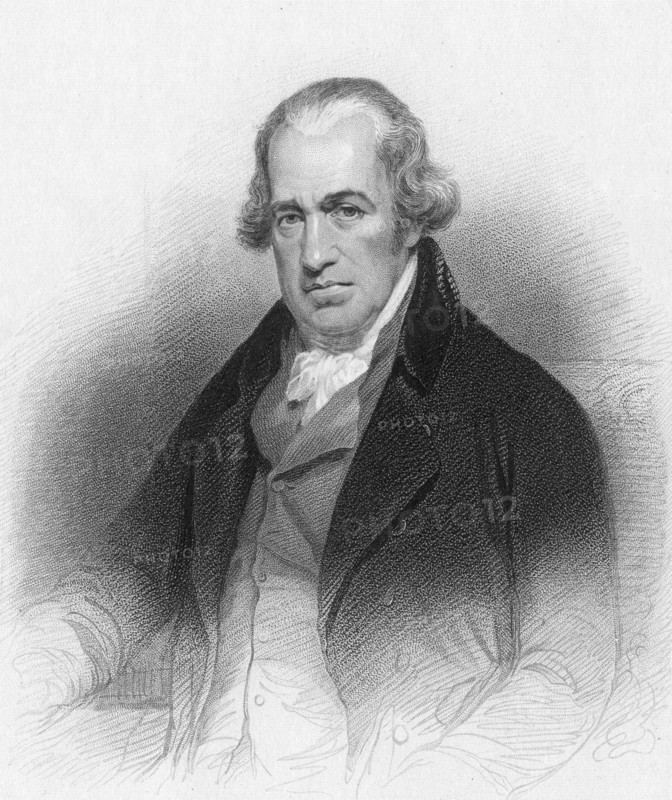 James Watt, Scottish engineer and inventor, 1870. Artist: Unknown