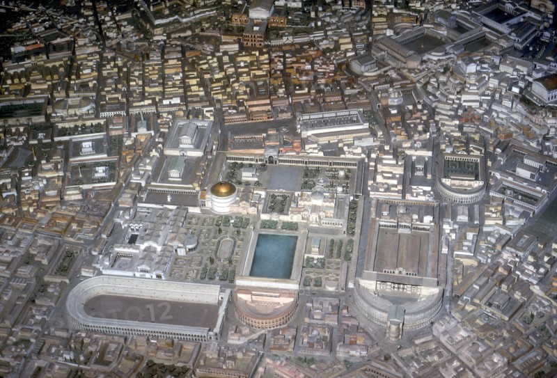 Model of Rome in the Imperial Period. Artist: Unknown