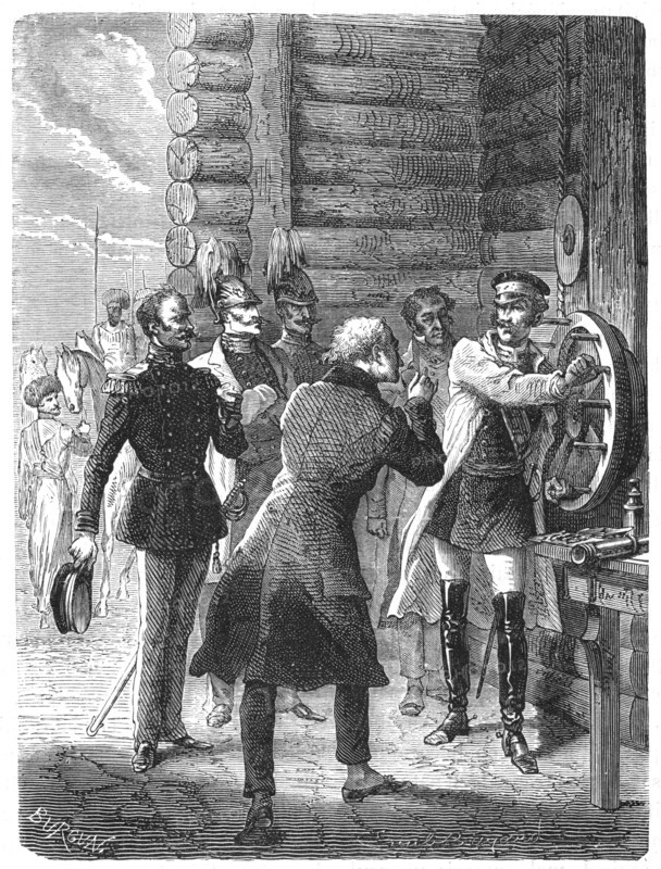 First Chappe telegraph message from St Petersburg, early 19th century, (c1870). Artist: Unknown