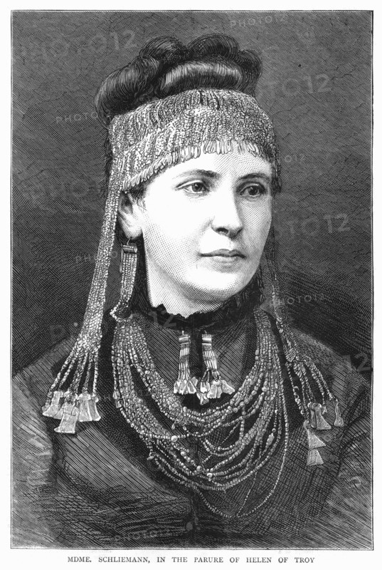 Madame Sophie Schliemann, 1877. Artist: Unknown