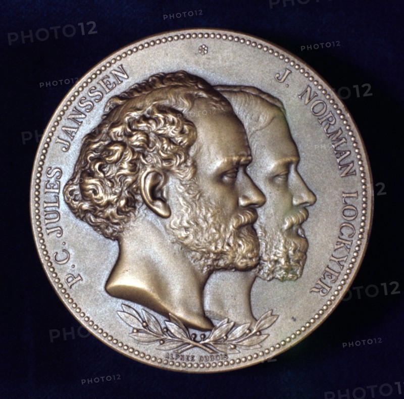 Pierre Janssen and Joseph Norman Lockyer, French and English astronomers, 1868. Artist: Unknown