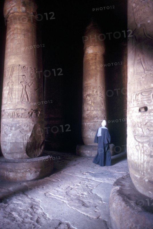 Hypostyle Hall, Temple of Sethos I, Abydos, Egypt, 19th Dynasty, c1280 BC. Artist: Unknown