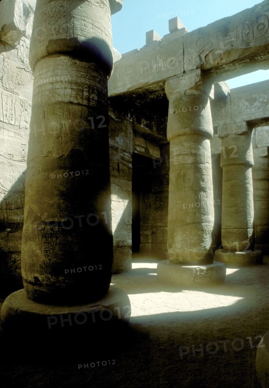 Pillars in the Great Hypostyle Hall, Temple of Amun, Karnak, Egypt, 14th-13th century BC. Artist: Unknown
