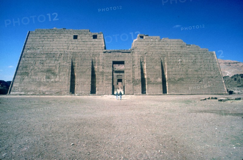 Mortuary Temple of Rameses III at Medinat Habu, Luxor, Egypt, 20th Dynasty, c12th century BC. Artist: Unknown