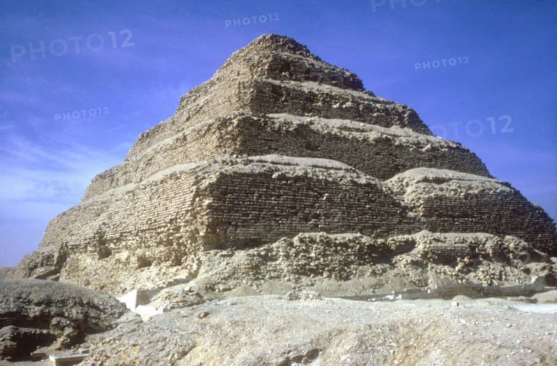 Step Pyramid of King Djoser (Zozer), Saqqara, Egypt, 3rd Dynasty, c2600 BC. Artist: Imhotep