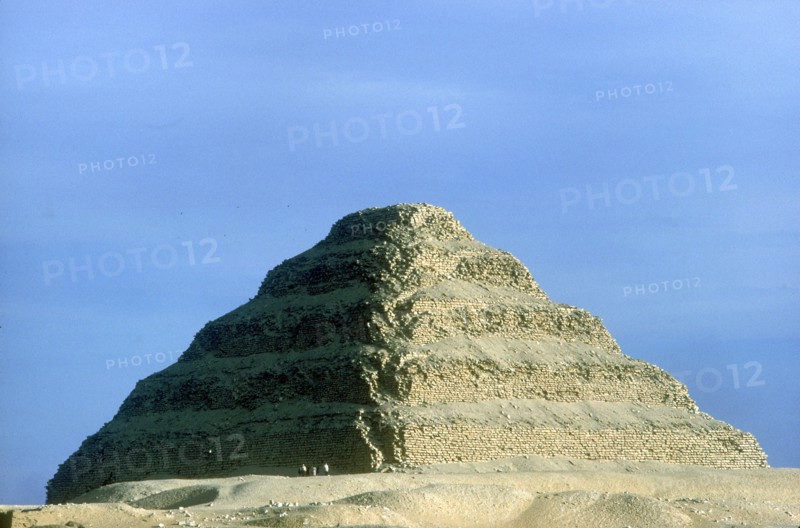 Step Pyramid of King Djoser (Zozer), Saqqara, Egypt, 3rd Dynasty, c2600 BC. Artist: Imhotep