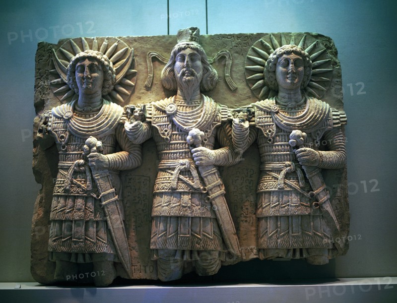 Sculpture in high relief of gods, Palmyra, c2nd - 1st century BC. Artist: Unknown