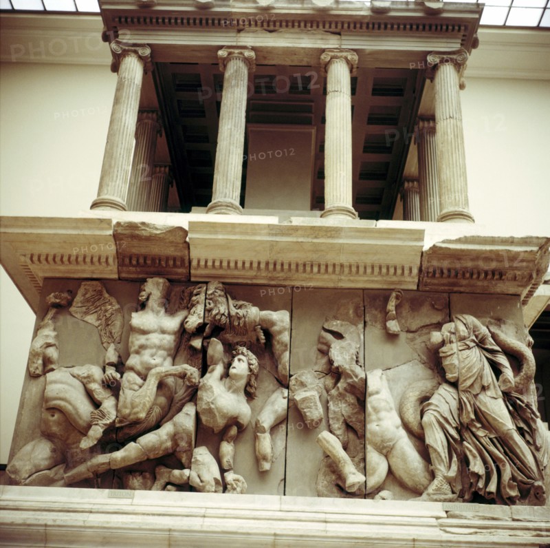 Detail of the Altar of Zeus from Pergamon, c180-c159 BC. Artist: Unknown