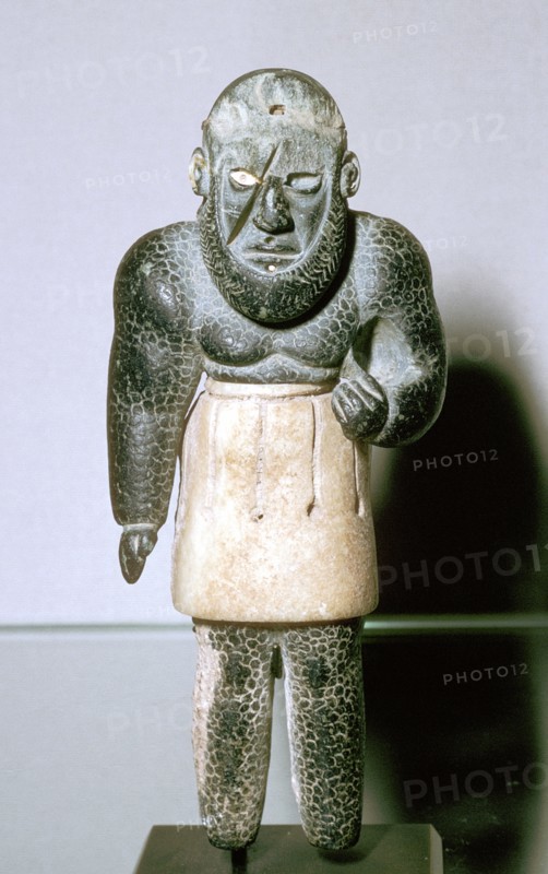 Statuette of the genie La Balafre, Bactrian, end of 3rd to the start of 2nd millenium BC. Artist: Unknown