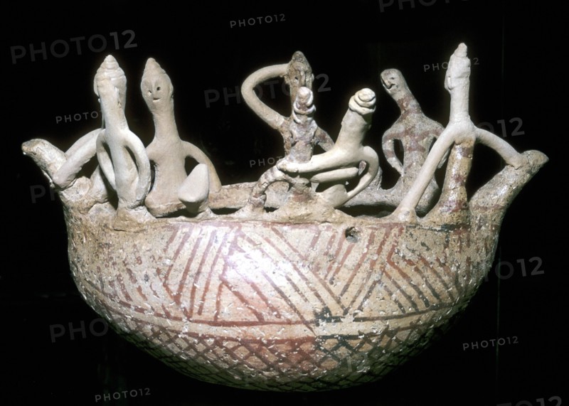 Model of a boat with people aboard, Cyprus, Middle Bronze Age, 2000-1600 BC. Artist: Unknown