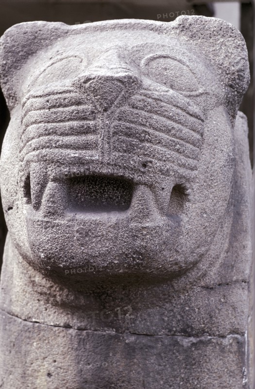 Stone carving of a lion, Hittite. Artist: Unknown