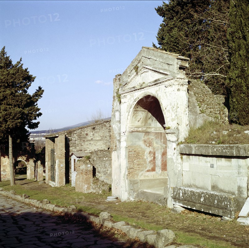 Street of the Tombs on the edge of Pompeii, Italy. Creator: Unknown.