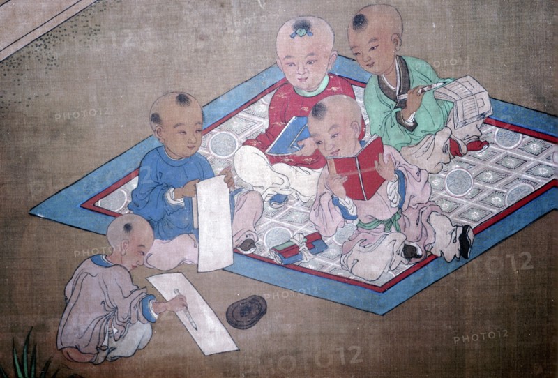 Children at play, Japanese painting, 18th century. Artist: Unknown