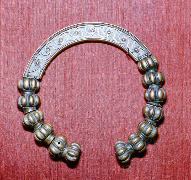 Celtic bronze collar (torc), Dumfriesshire, Scotland, c1st century. Artist: Unknown