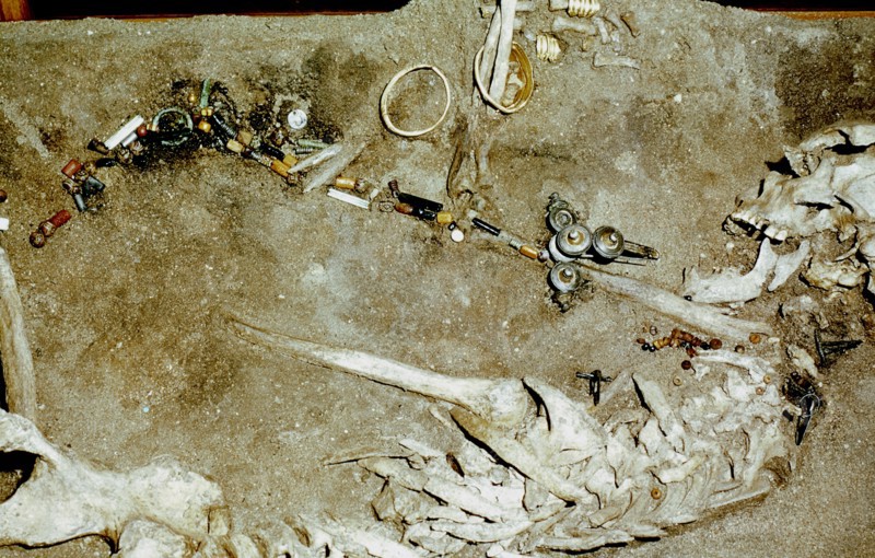 Woman's Grave, Himlingoje, Denmark, Iron Age, c200-400. Artist: Unknown
