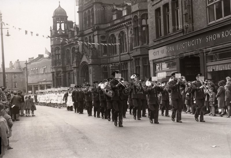 Victory parade in Clifford Street, York, Yorkshire, 1946. Artist: Unknown