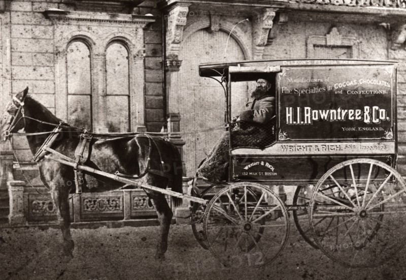 Horse drawn cart of Wright & Rich, York, Boston, Lincolnshire, 1894. Artist: Unknown