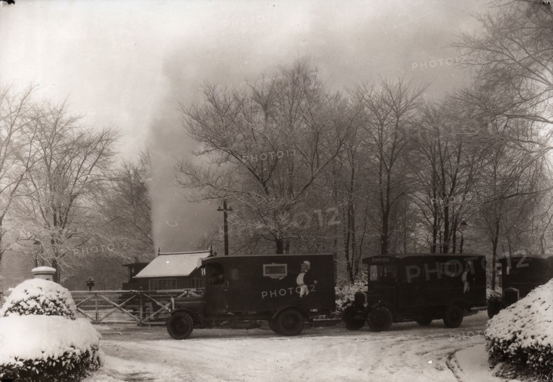A convoy of Rowntree delivery vans, York, Yorkshire, 1929. Artist: Unknown