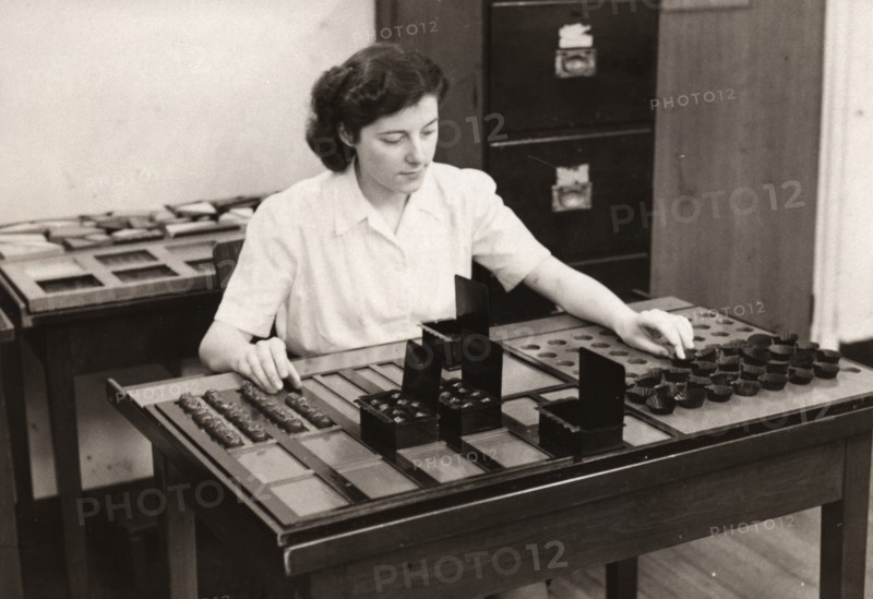 Aptitude test, Rowntree factory, York, Yorkshire,1948. Artist: Unknown